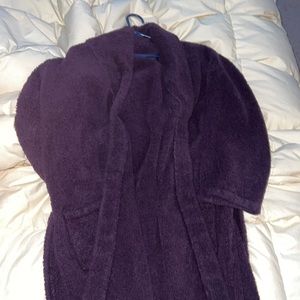 Wms Purple Barefoot Dreams Robe SZ 1/S